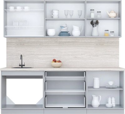 Кухонный гарнитур Интерлиния Мила Пластик 2.3 В