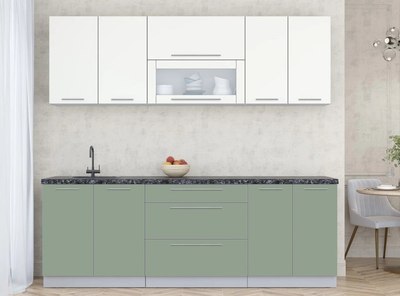 Кухонный гарнитур Интерлиния Мила Пластик 2.3 В