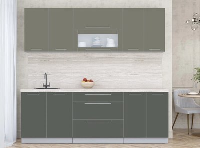 Кухонный гарнитур Интерлиния Мила Пластик 2.3 В