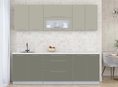 Кухонный гарнитур Интерлиния Мила Пластик 2.3 В