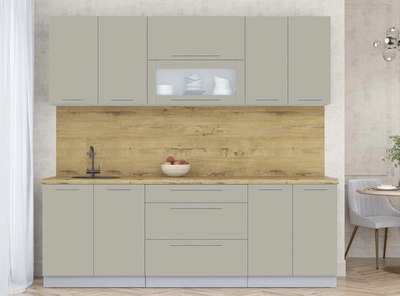 Кухонный гарнитур Интерлиния Мила Пластик 2.3 В