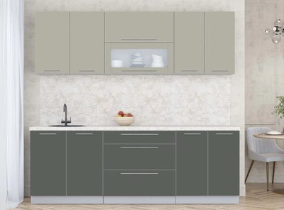 Кухонный гарнитур Интерлиния Мила Пластик 2.3 В