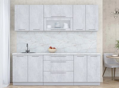 Кухонный гарнитур Интерлиния Мила Пластик 2.3 В