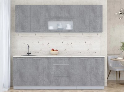 Кухонный гарнитур Интерлиния Мила Пластик 2.3 В