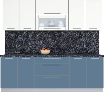 Кухонный гарнитур Интерлиния Мила Пластик 2.4 В - фото