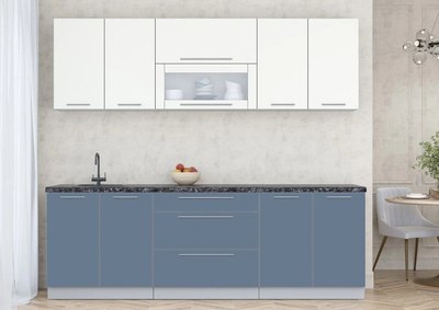 Кухонный гарнитур Интерлиния Мила Пластик 2.4 В