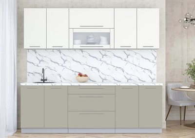 Кухонный гарнитур Интерлиния Мила Пластик 2.4 В