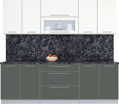 Кухонный гарнитур Интерлиния Мила Пластик 2.4 В - фото