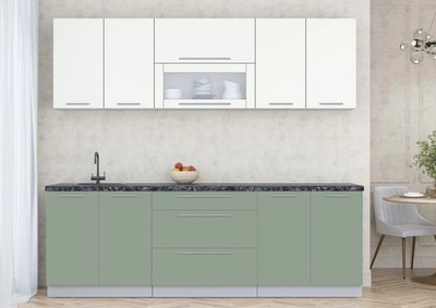 Кухонный гарнитур Интерлиния Мила Пластик 2.4 В