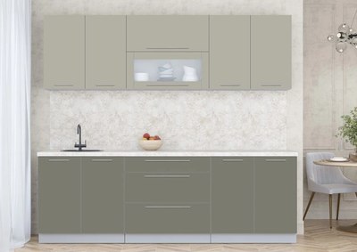 Кухонный гарнитур Интерлиния Мила Пластик 2.4 В