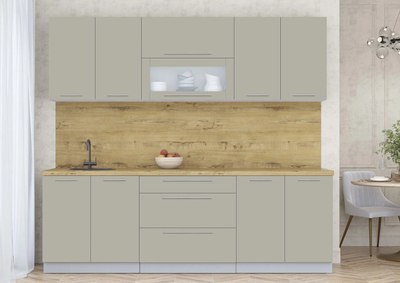 Кухонный гарнитур Интерлиния Мила Пластик 2.4 В