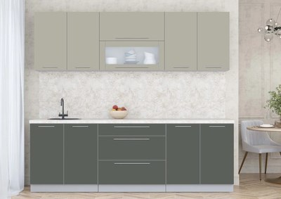 Кухонный гарнитур Интерлиния Мила Пластик 2.4 В