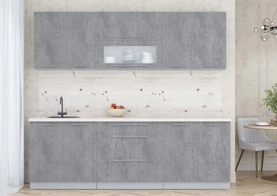 Кухонный гарнитур Интерлиния Мила Пластик 2.4 В