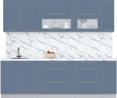 Кухонный гарнитур Интерлиния Мила Пластик 2.5 В - фото