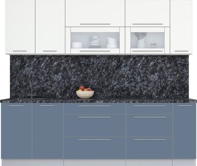 Кухонный гарнитур Интерлиния Мила Пластик 2.5 В - фото