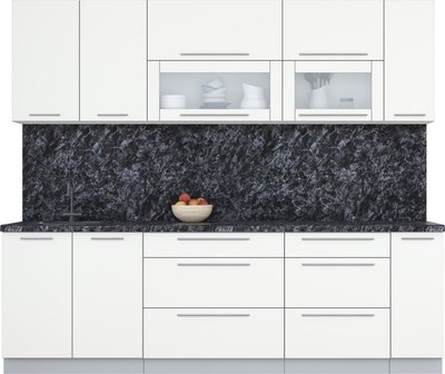 Кухонный гарнитур Интерлиния Мила Пластик 2.5 В - фото