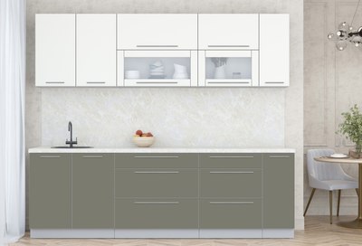 Кухонный гарнитур Интерлиния Мила Пластик 2.5 В