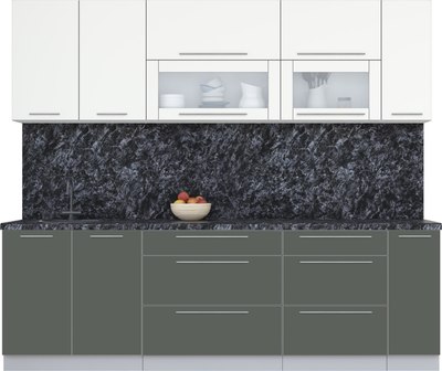 Кухонный гарнитур Интерлиния Мила Пластик 2.5 В - фото