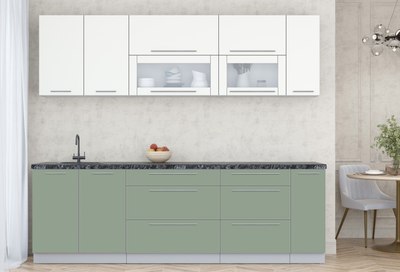 Кухонный гарнитур Интерлиния Мила Пластик 2.5 В