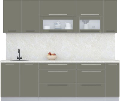 Кухонный гарнитур Интерлиния Мила Пластик 2.5 В - фото