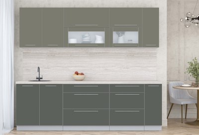 Кухонный гарнитур Интерлиния Мила Пластик 2.5 В