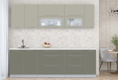 Кухонный гарнитур Интерлиния Мила Пластик 2.5 В