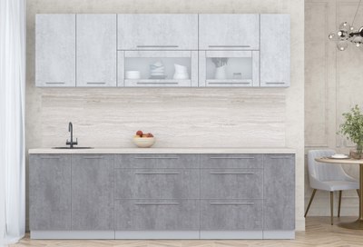 Кухонный гарнитур Интерлиния Мила Пластик 2.5 В