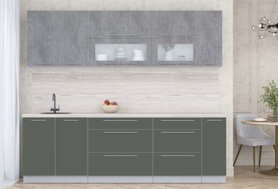 Кухонный гарнитур Интерлиния Мила Пластик 2.5 В