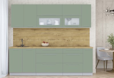 Кухонный гарнитур Интерлиния Мила Пластик 2.5 В