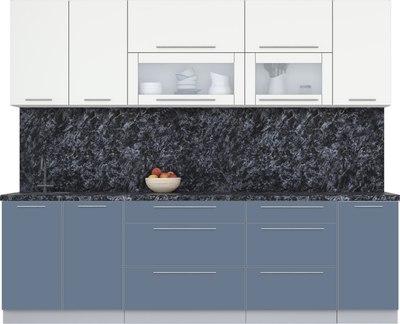 Кухонный гарнитур Интерлиния Мила Пластик 2.6 В - фото