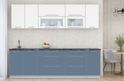 Кухонный гарнитур Интерлиния Мила Пластик 2.6 В