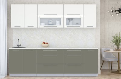 Кухонный гарнитур Интерлиния Мила Пластик 2.6 В