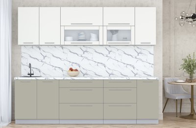 Кухонный гарнитур Интерлиния Мила Пластик 2.6 В