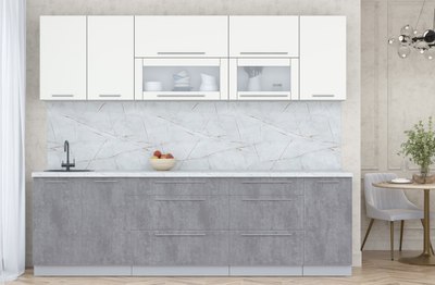 Кухонный гарнитур Интерлиния Мила Пластик 2.6 В