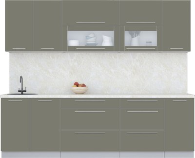 Кухонный гарнитур Интерлиния Мила Пластик 2.6 В - фото