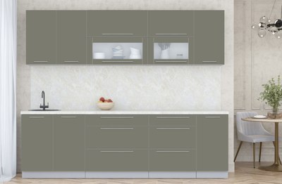 Кухонный гарнитур Интерлиния Мила Пластик 2.6 В