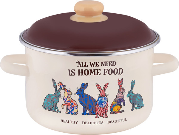 Кастрюля Appetite Зайцы 1RD161M - фото