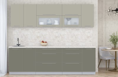 Кухонный гарнитур Интерлиния Мила Пластик 2.6 В