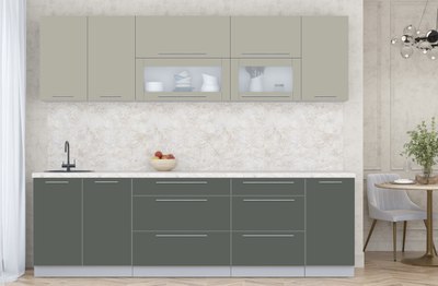 Кухонный гарнитур Интерлиния Мила Пластик 2.6 В