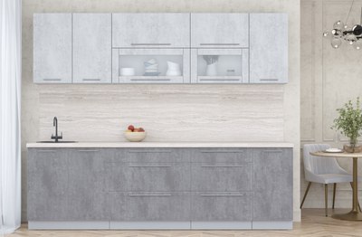 Кухонный гарнитур Интерлиния Мила Пластик 2.6 В