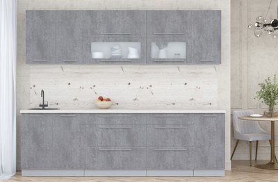 Кухонный гарнитур Интерлиния Мила Пластик 2.6 В - фото