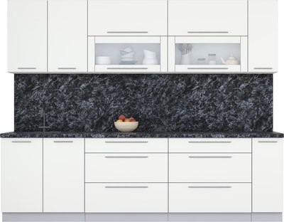 Кухонный гарнитур Интерлиния Мила Пластик 2.7 В - фото