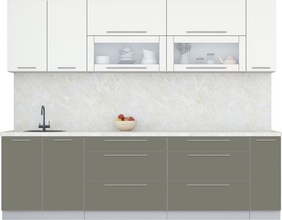 Кухонный гарнитур Интерлиния Мила Пластик 2.7 В - фото