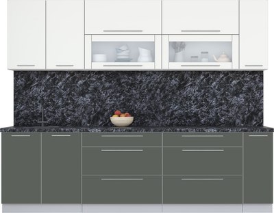 Кухонный гарнитур Интерлиния Мила Пластик 2.7 В - фото