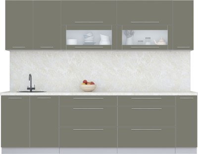 Кухонный гарнитур Интерлиния Мила Пластик 2.7 В - фото