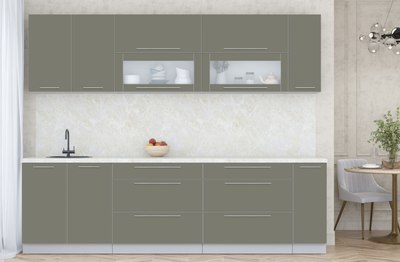 Кухонный гарнитур Интерлиния Мила Пластик 2.7 В