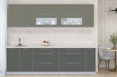 Кухонный гарнитур Интерлиния Мила Пластик 2.7 В