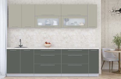 Кухонный гарнитур Интерлиния Мила Пластик 2.7 В