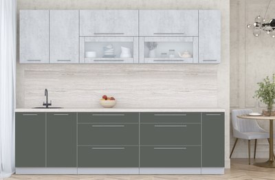 Кухонный гарнитур Интерлиния Мила Пластик 2.7 В