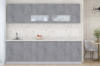 Кухонный гарнитур Интерлиния Мила Пластик 2.7 В